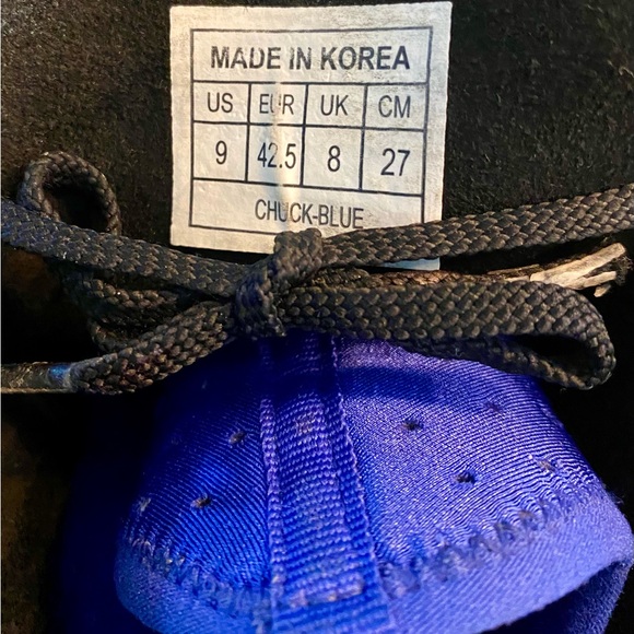 Alife black suede, blue soled shoes - Picture 6 of 8